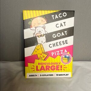 Taco Cat Goat Cheese Pizza Card Game – Yellow/Black Brand New sealed box